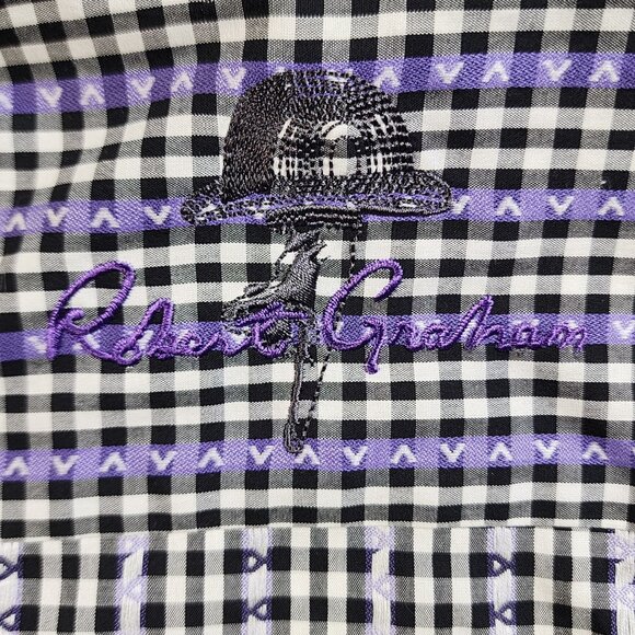Robert Graham Mens Classic Fit Checkered Long Sleeve Shirt Large - Picture 4 of 13